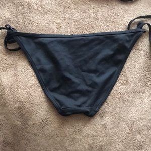 Swim - Black bikini bottoms modest coverage tie sides M Swim - Black bikini bottoms modest coverage tie sides M